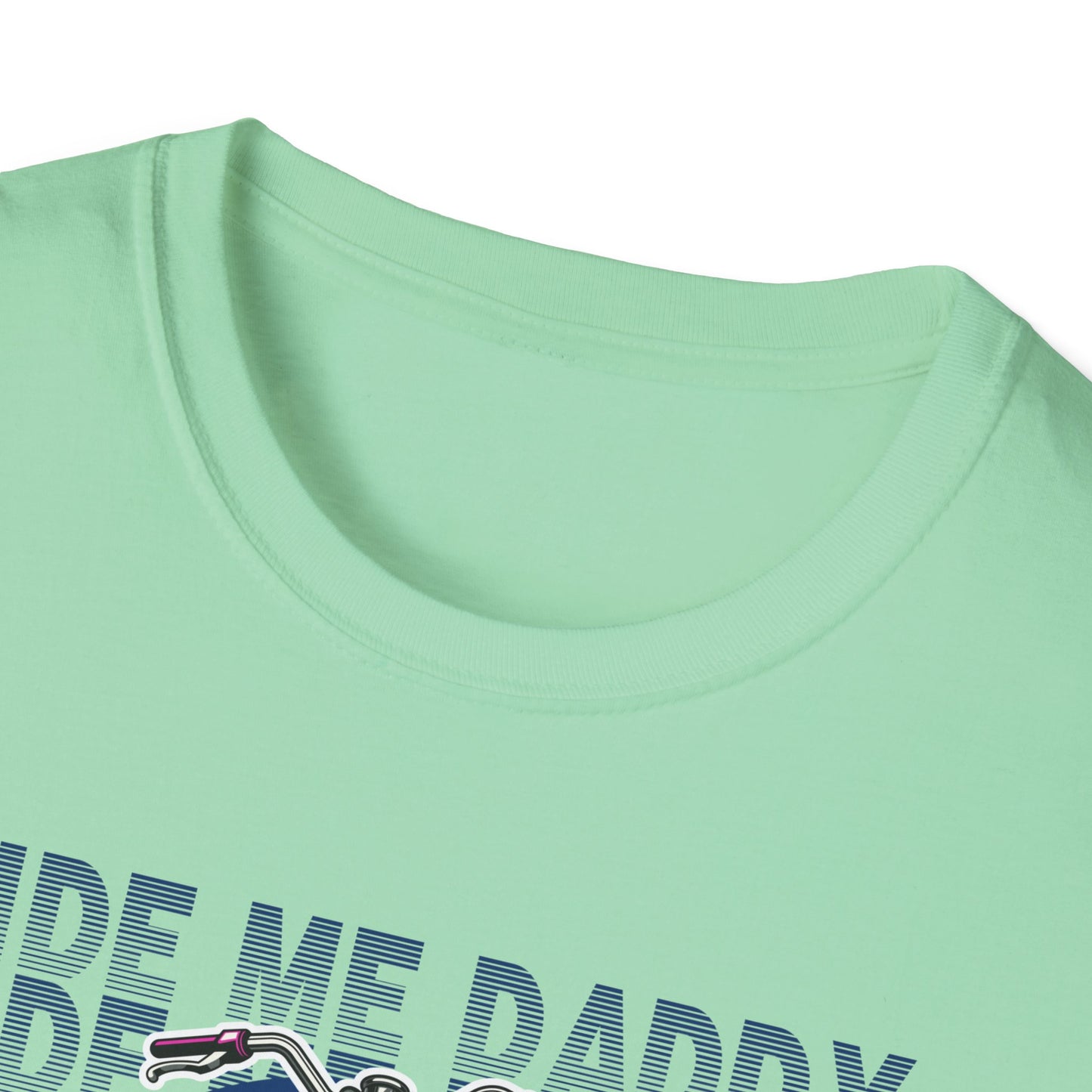 Ride Me Daddy Pop Art Inspired Motorcycle Princess T-Shirt. Spicy Motorcycle T-Shirt