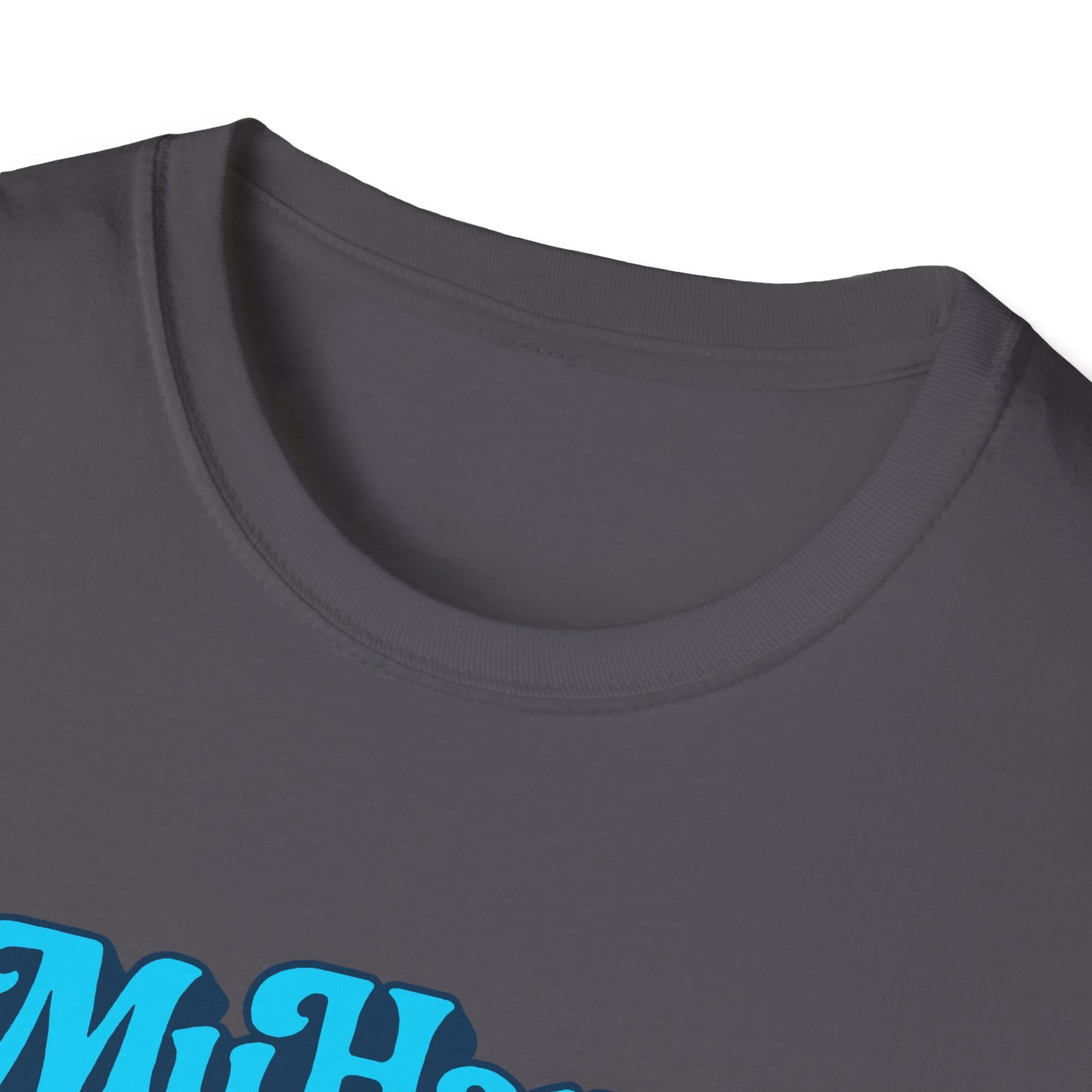 My Happy Place is On My Knees Adult T-Shirt. Perfect for Submissive Kink Playtime.
