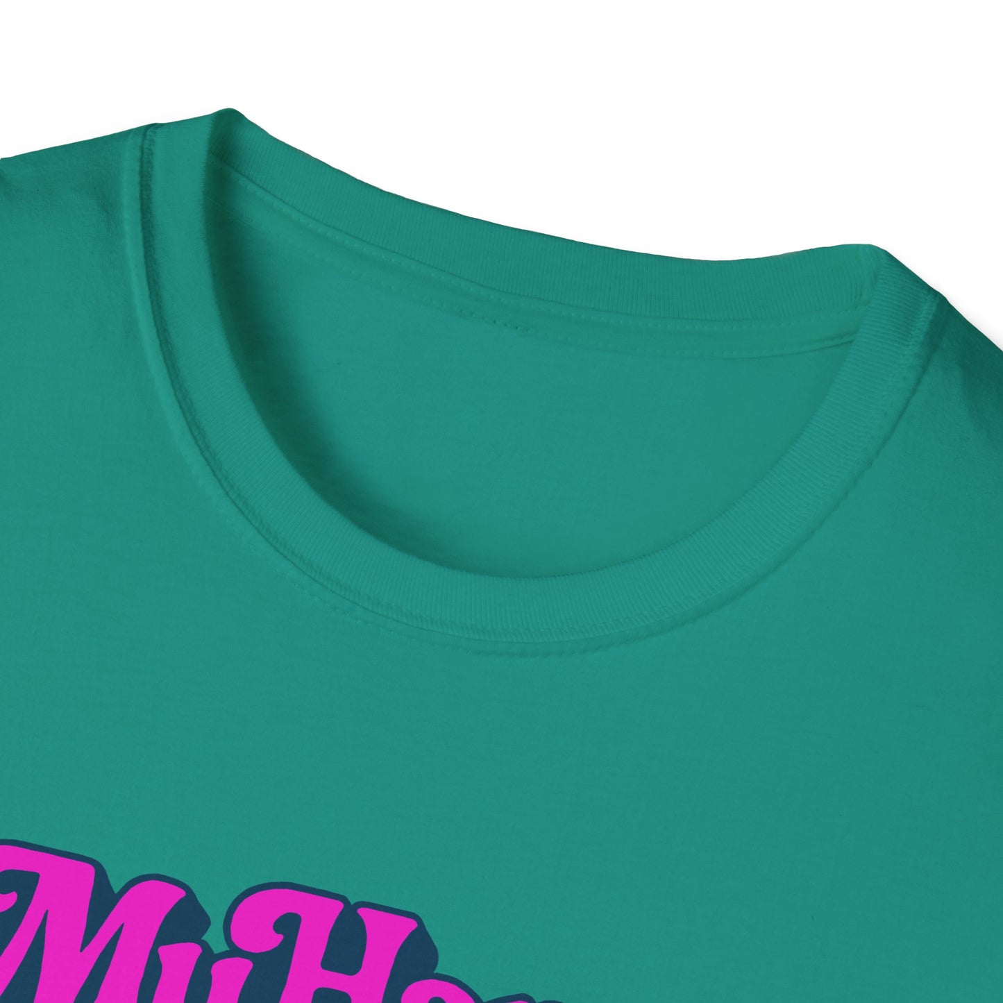 My Happy Place is On My Knees Adult T-Shirt. Perfect for Submissive Kink Playtime.