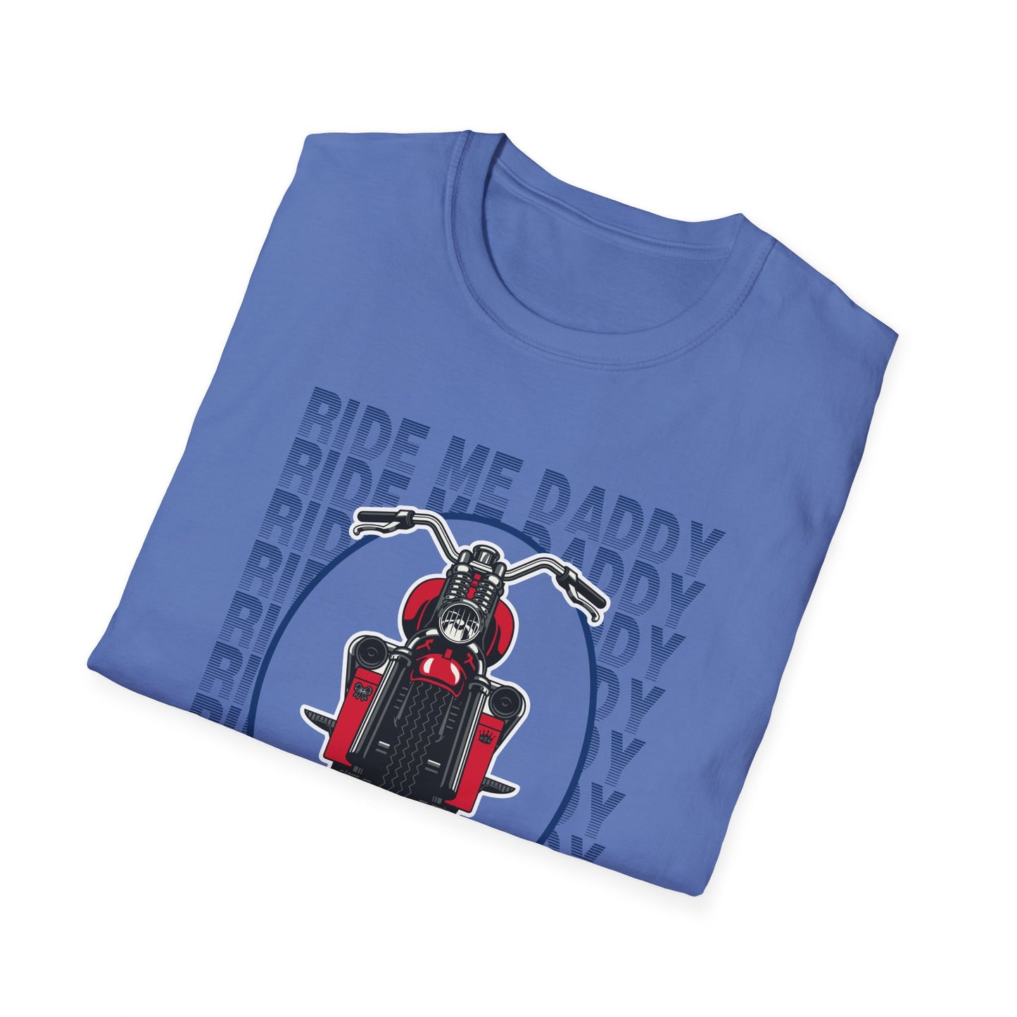Ride Me Daddy Motorcycle Princess Adult T-Shirt. Spicy Kink Motorcycle T-Shirt