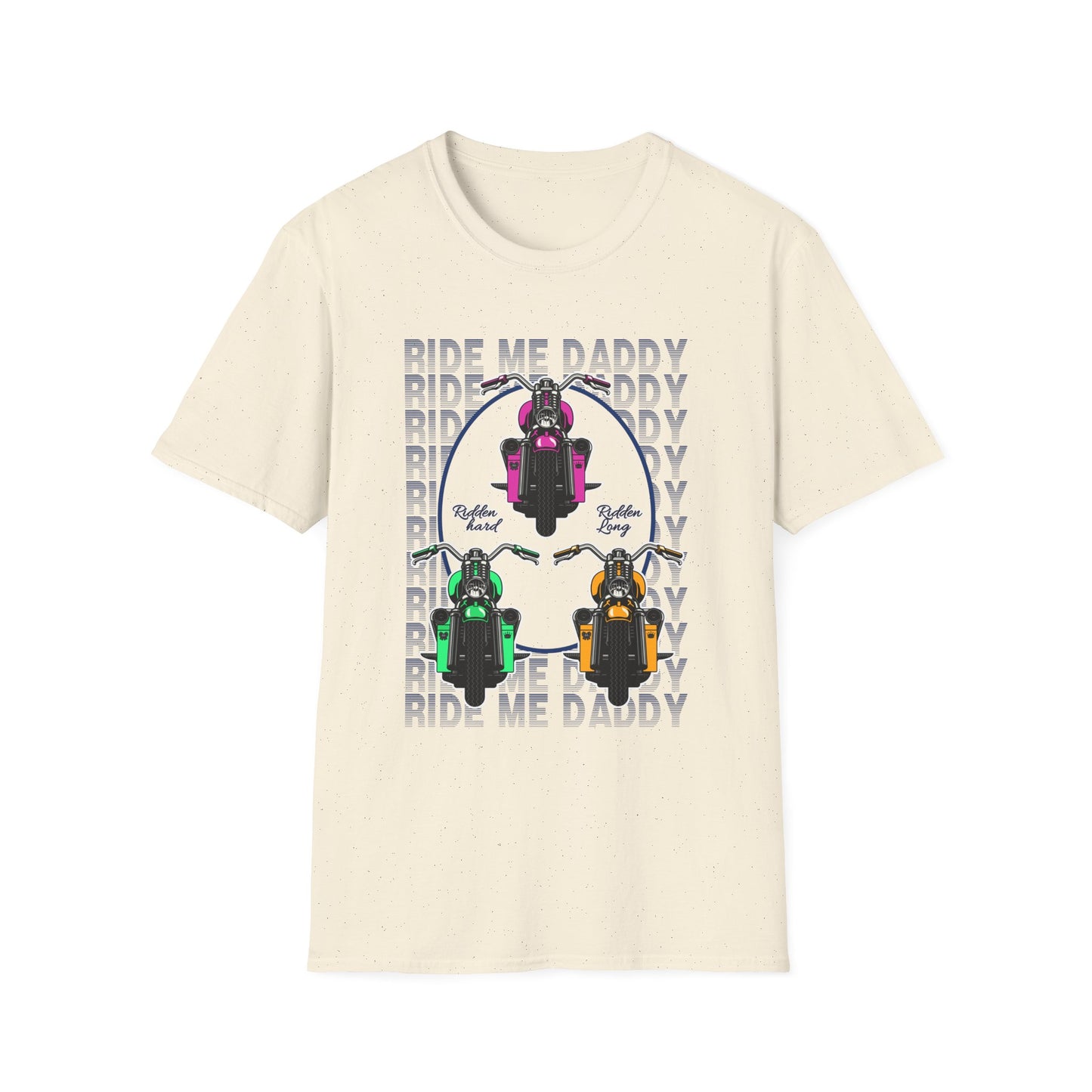 Ride Me Daddy Pop Art Inspired Motorcycle Princess T-Shirt. Spicy Motorcycle T-Shirt