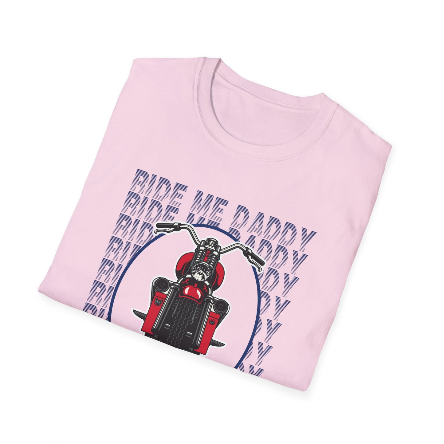 Ride Me Daddy Motorcycle Princess Adult T-Shirt. Spicy Kink Motorcycle T-Shirt
