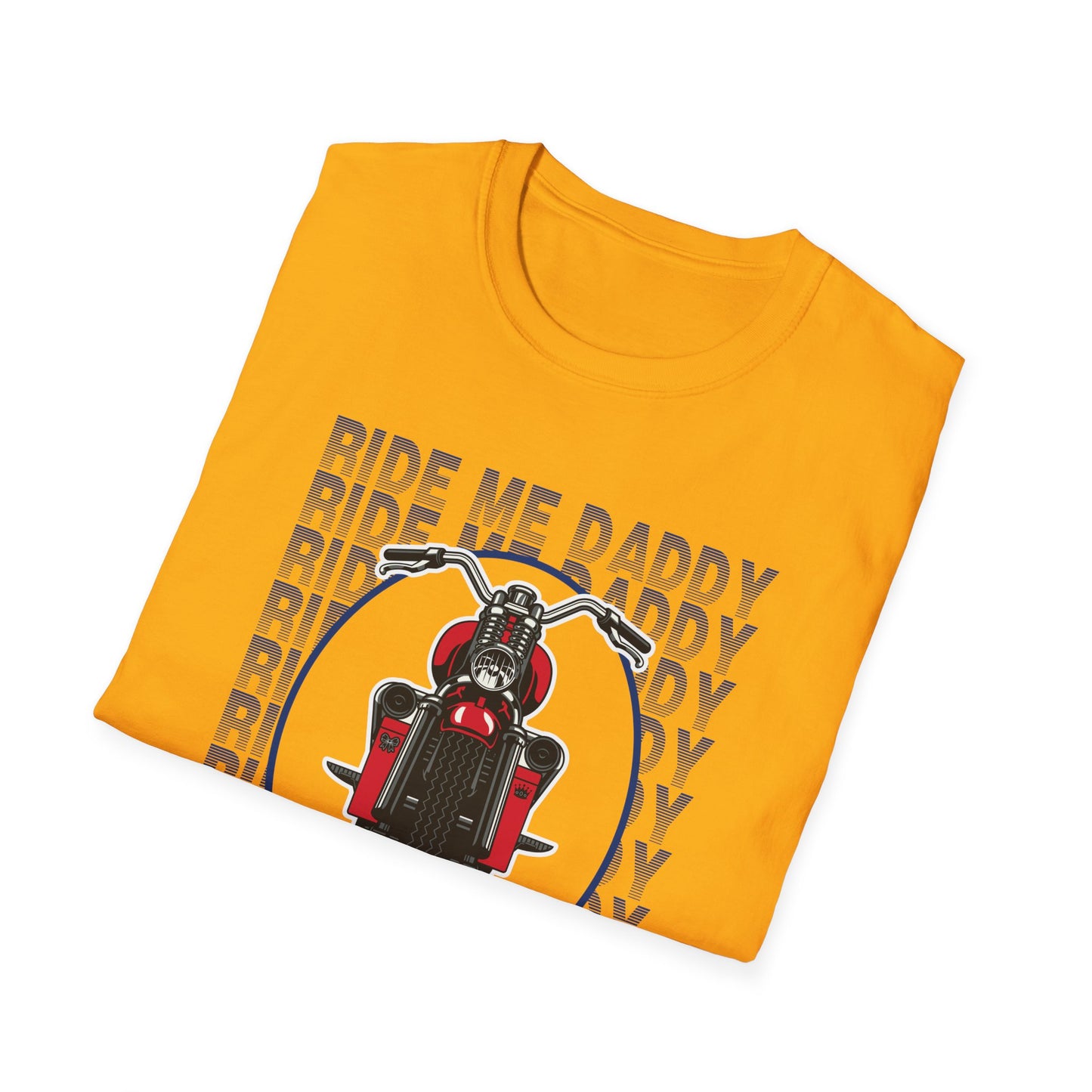 Ride Me Daddy Motorcycle Princess Adult T-Shirt. Spicy Kink Motorcycle T-Shirt
