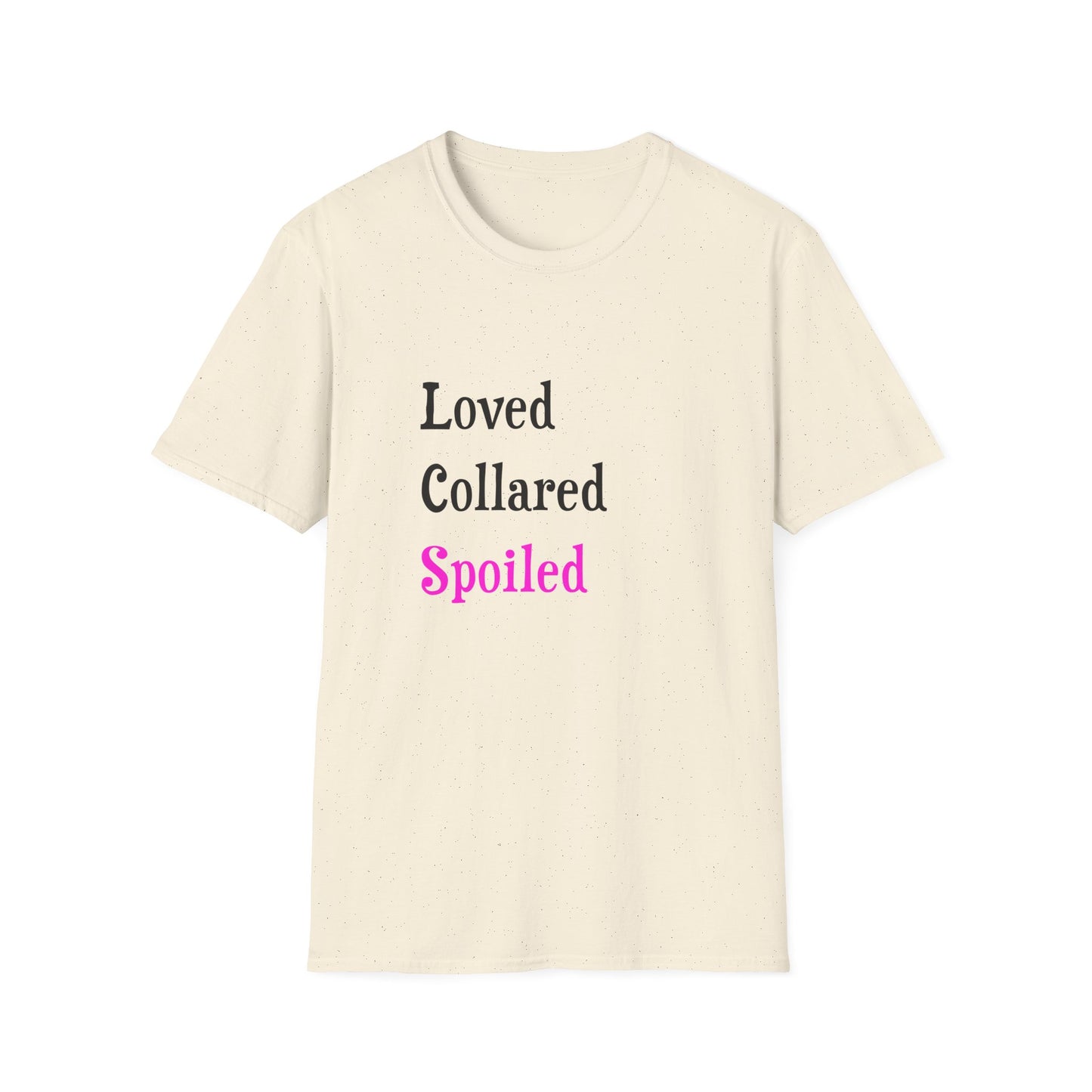 Loved Collared Spoiled T-Shirt for Adult Playtime, Perfect gift for your Submissive Kink Partner