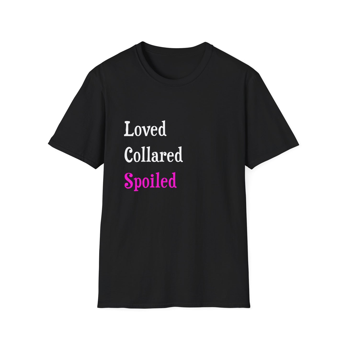 Loved Collared Spoiled T-Shirt for Adult Playtime, Perfect gift for your Submissive Kink Partner
