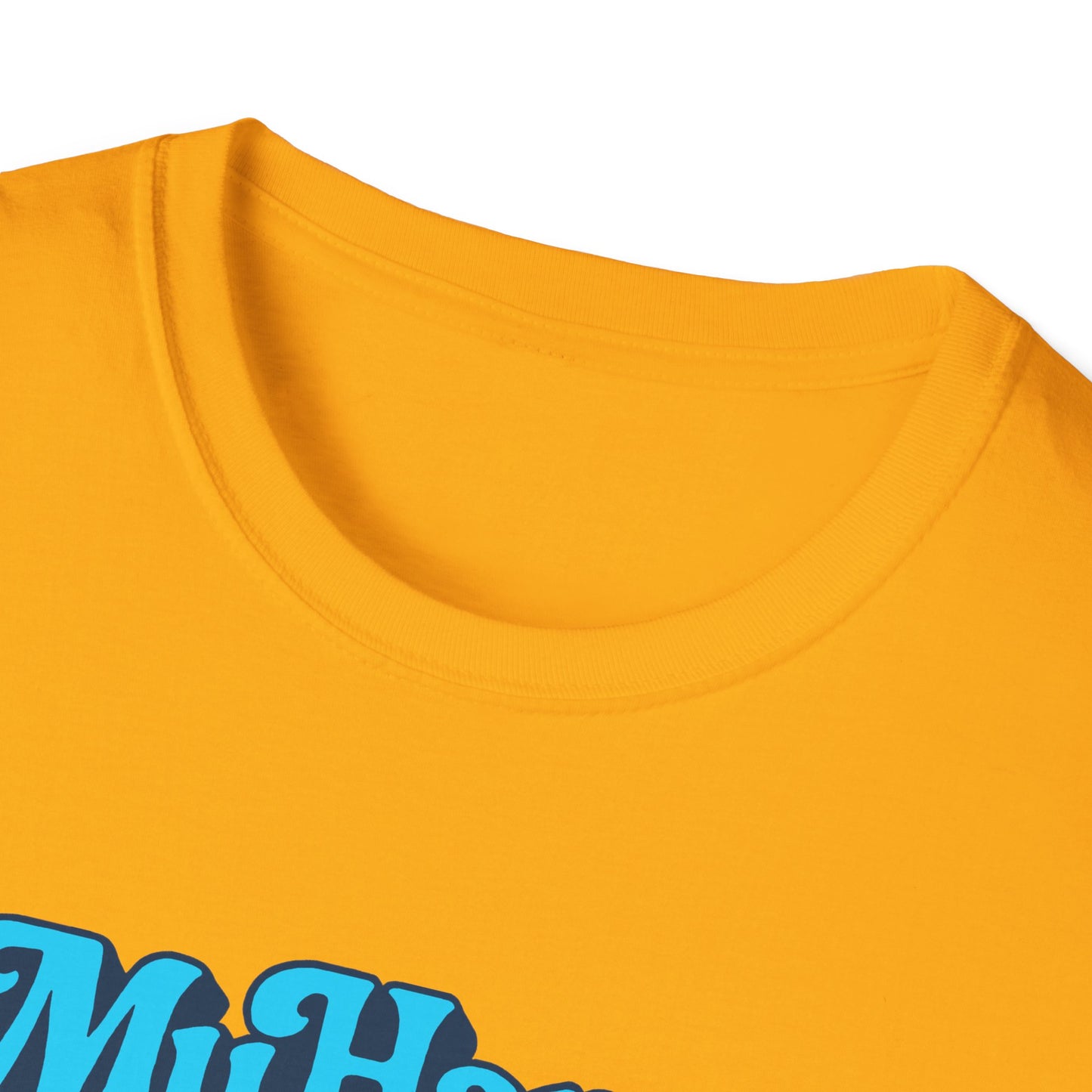 My Happy Place is On My Knees Adult T-Shirt. Perfect for Submissive Kink Playtime.