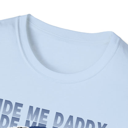 Ride Me Daddy Motorcycle Princess Adult T-Shirt. Spicy Kink Motorcycle T-Shirt
