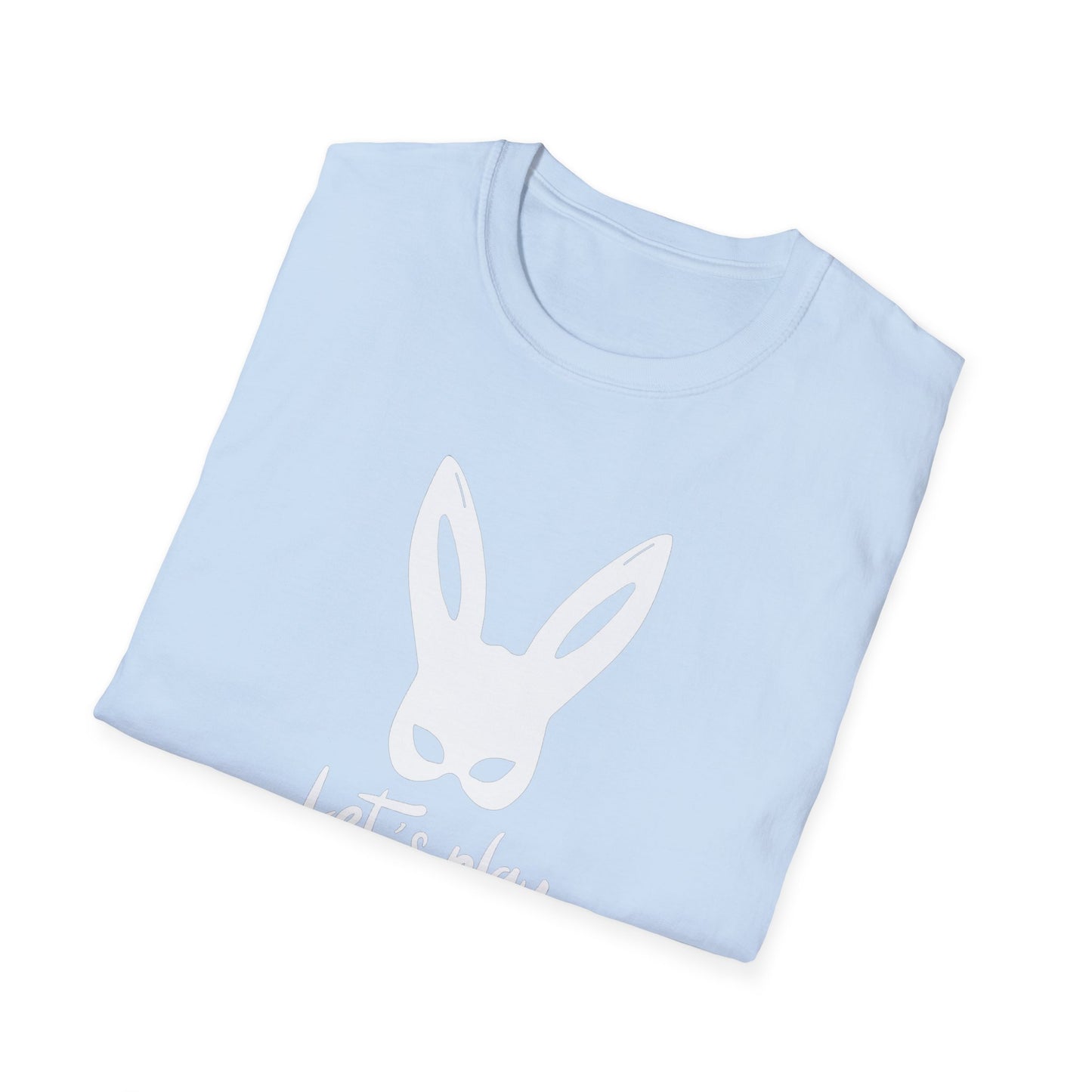 Lets Play Bunny Graphic T-Shirt for Adult Playtime, Perfect gift for your Partner