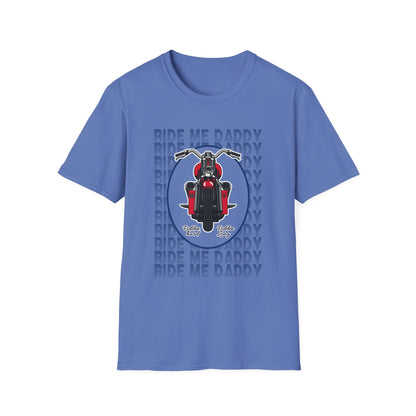 Ride Me Daddy Motorcycle Princess Adult T-Shirt. Spicy Kink Motorcycle T-Shirt