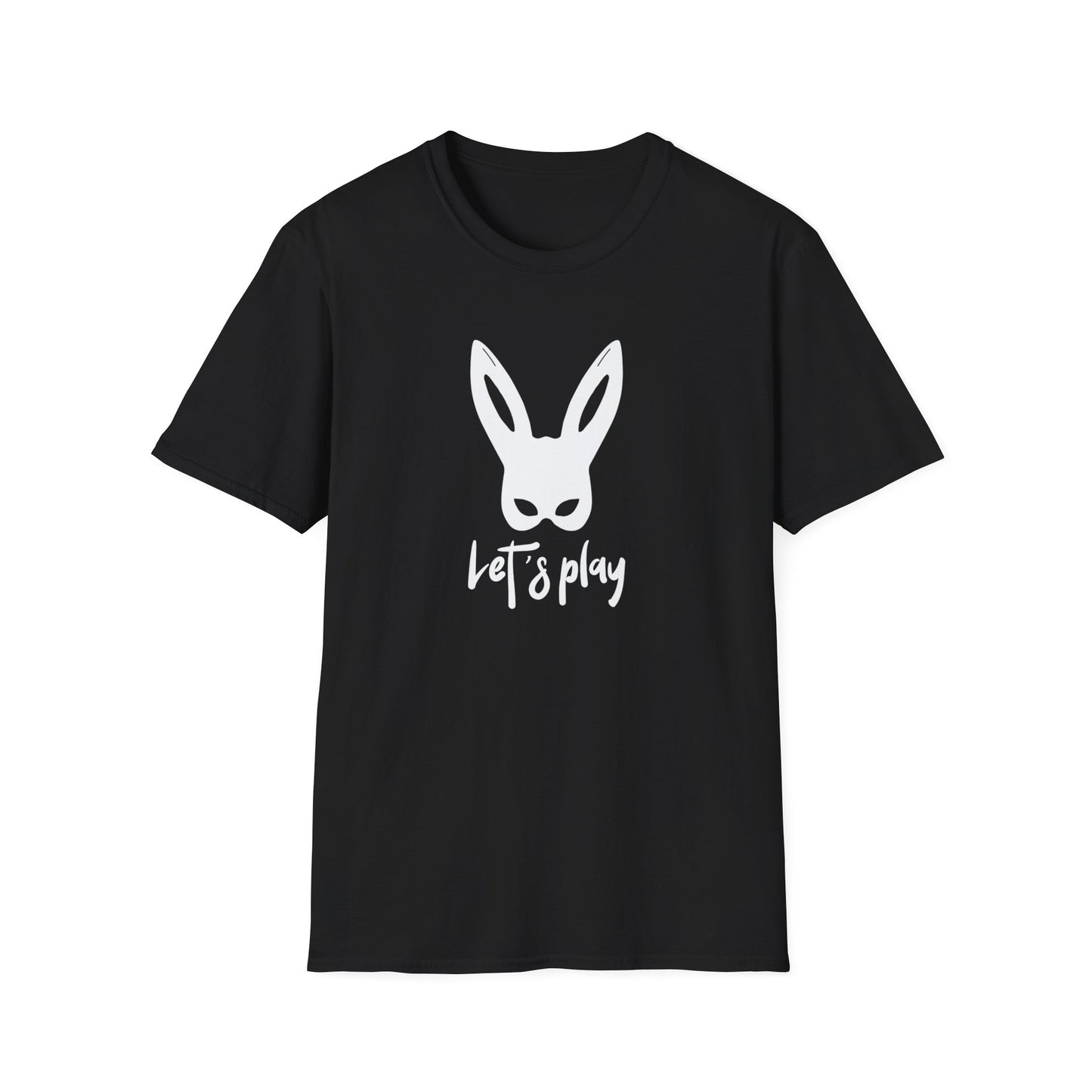 Lets Play Bunny Graphic T-Shirt for Adult Playtime, Perfect gift for your Partner