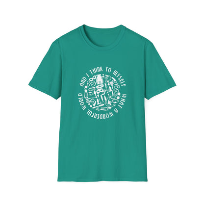 What a Wonderful World Adult Toys BDSM T-Shirt for Grownup Playtime. Perfect Gift for your BDSM Kink Parter