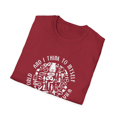 What a Wonderful World Adult Toys BDSM T-Shirt for Grownup Playtime. Perfect Gift for your BDSM Kink Parter