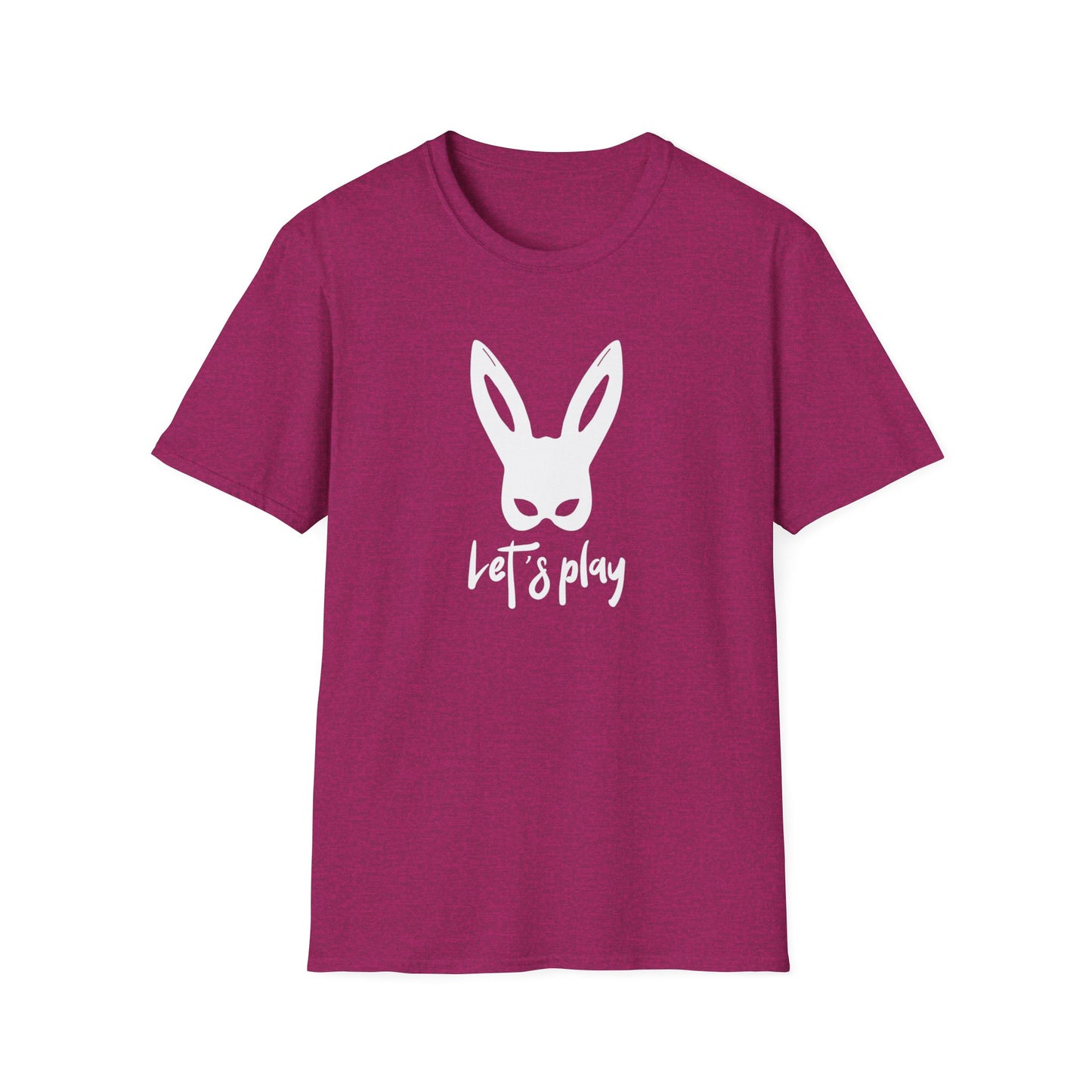 Lets Play Bunny Graphic T-Shirt for Adult Playtime, Perfect gift for your Partner