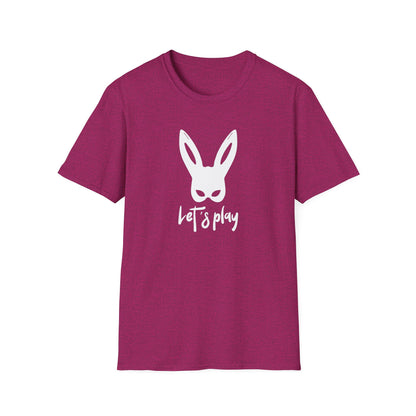 Lets Play Bunny Graphic T-Shirt for Adult Playtime, Perfect gift for your Partner