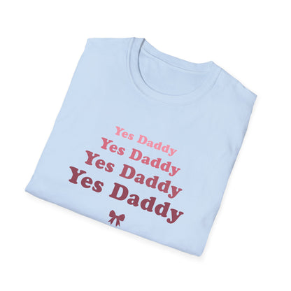 Yes Daddy Adult Princess Graphic T-Shirt. Perfect Gift for your Princess Partner, Submissive T-shirt
