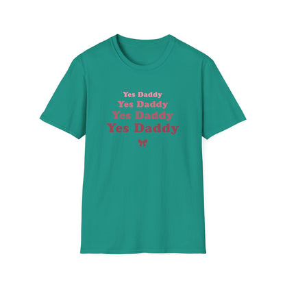 Yes Daddy Adult Princess Graphic T-Shirt. Perfect Gift for your Princess Partner, Submissive T-shirt
