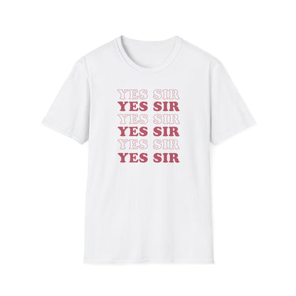 Yes Sir Adult Princess T-Shirt. Perfect Gift for your Princess Submissive Kink Partner