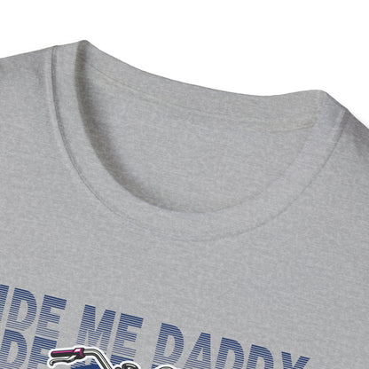 Ride Me Daddy Pop Art Inspired Motorcycle Princess T-Shirt. Spicy Motorcycle T-Shirt