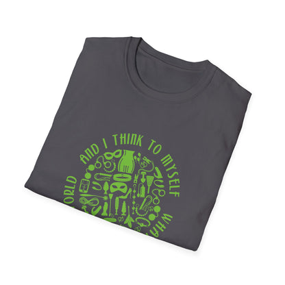 What a Wonderful World Adult Toys BDSM T-Shirt for Grownup Playtime. Perfect Gift for your BDSM Kink Parter