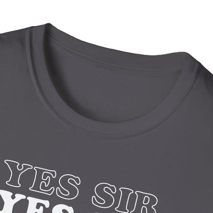 Yes Sir Adult Princess T-Shirt. Perfect Gift for your Princess Submissive Kink Partner