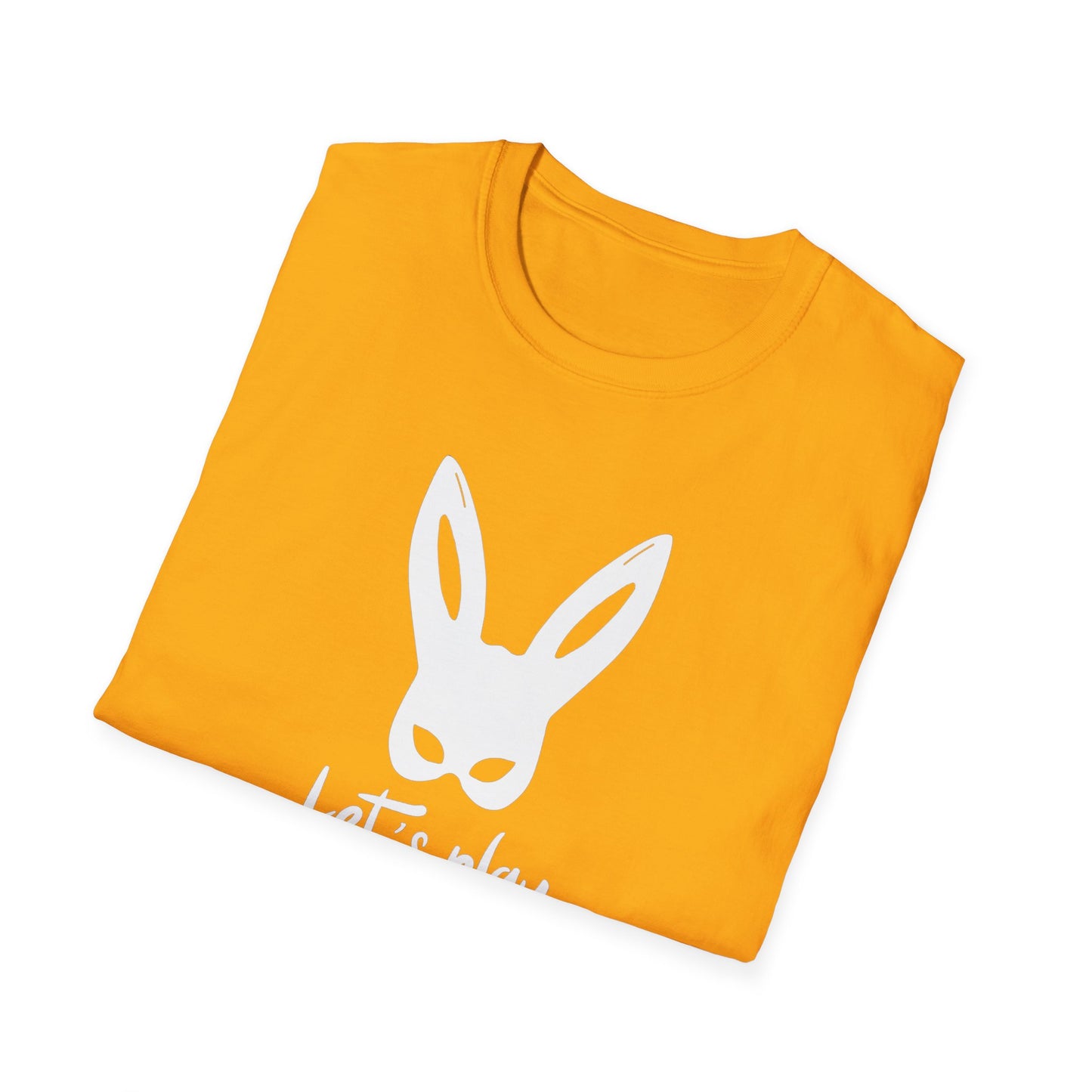Lets Play Bunny Graphic T-Shirt for Adult Playtime, Perfect gift for your Partner