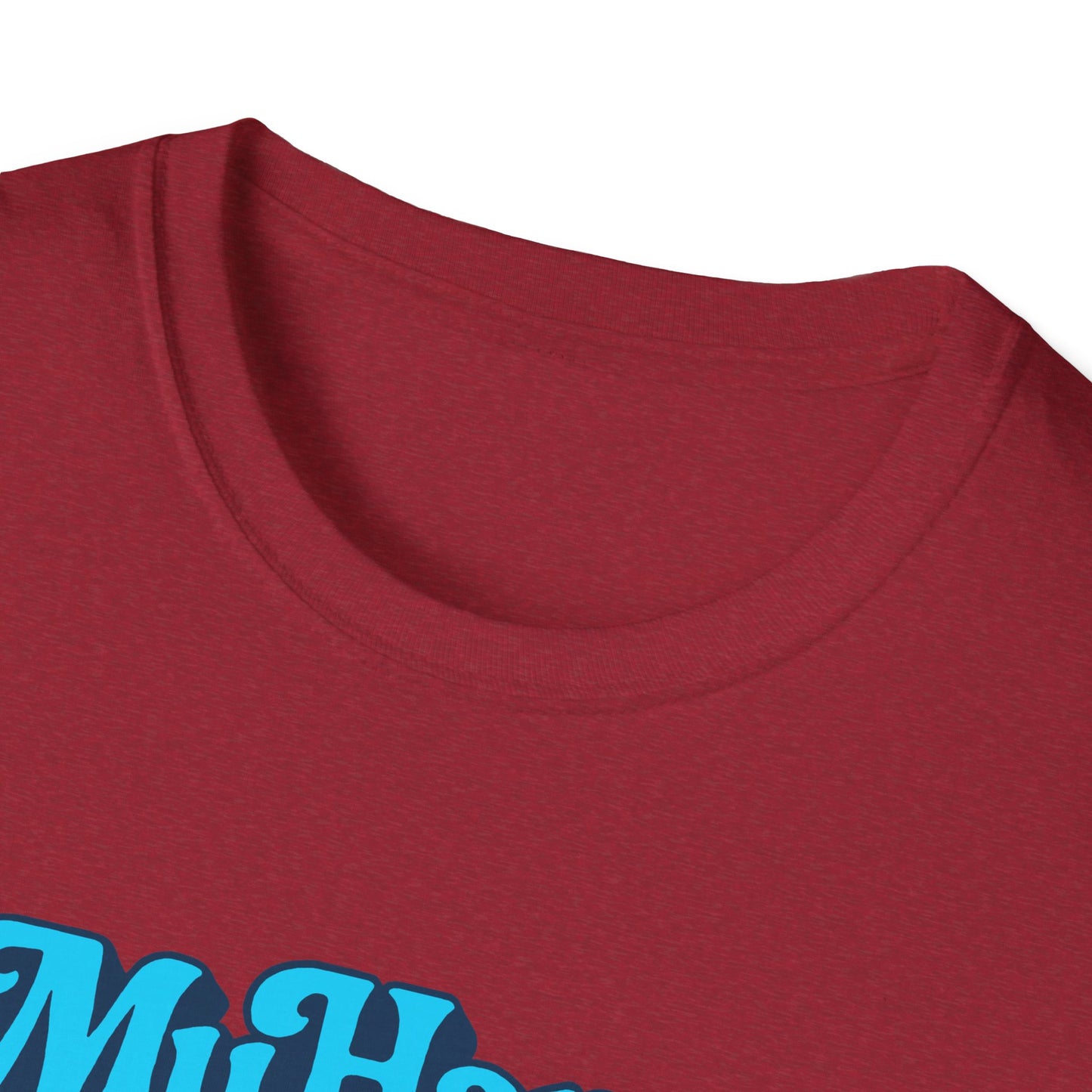My Happy Place is On My Knees Adult T-Shirt. Perfect for Submissive Kink Playtime.