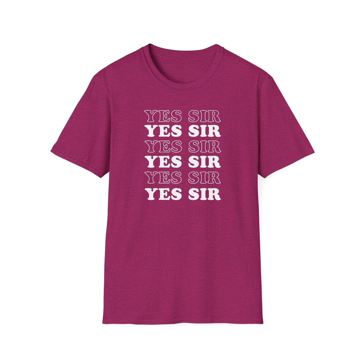 Yes Sir Adult Princess T-Shirt. Perfect Gift for your Princess Submissive Kink Partner