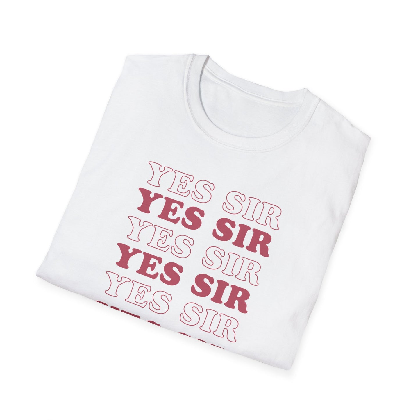 Yes Sir Adult Princess T-Shirt. Perfect Gift for your Princess Submissive Kink Partner