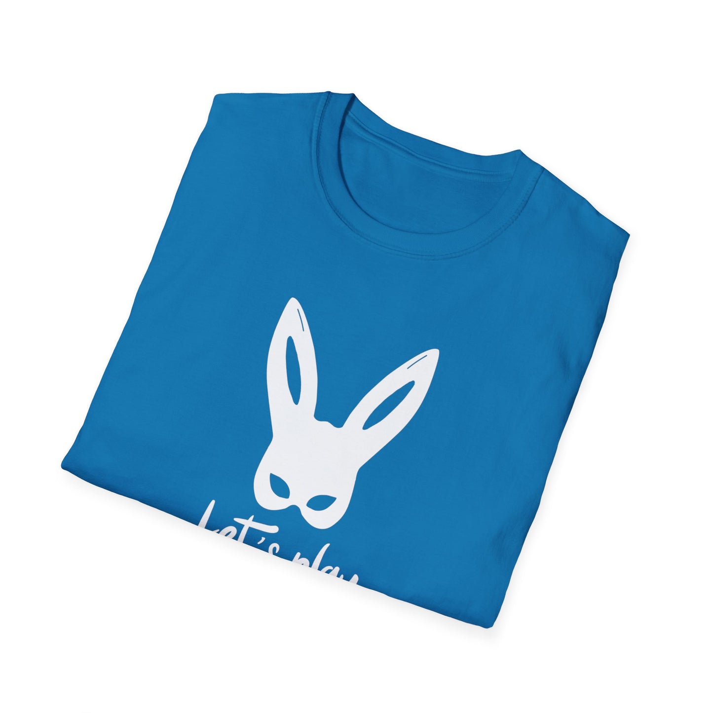 Lets Play Bunny Graphic T-Shirt for Adult Playtime, Perfect gift for your Partner