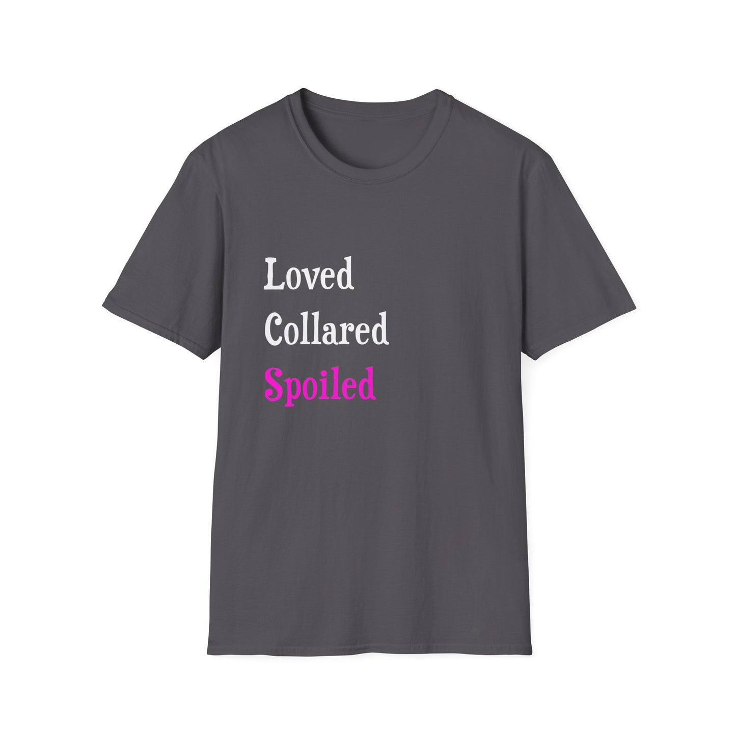Loved Collared Spoiled T-Shirt for Adult Playtime, Perfect gift for your Submissive Kink Partner