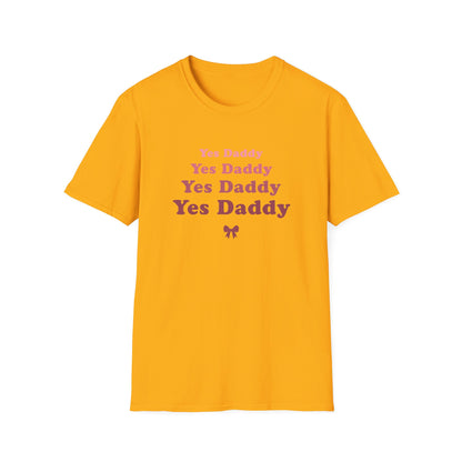 Yes Daddy Adult Princess Graphic T-Shirt. Perfect Gift for your Princess Partner, Submissive T-shirt