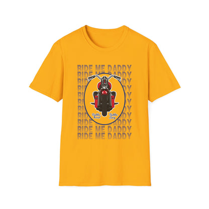 Ride Me Daddy Motorcycle Princess Adult T-Shirt. Spicy Kink Motorcycle T-Shirt