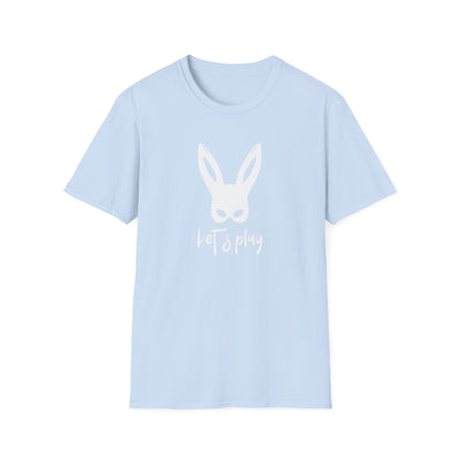 Lets Play Bunny Graphic T-Shirt for Adult Playtime, Perfect gift for your Partner