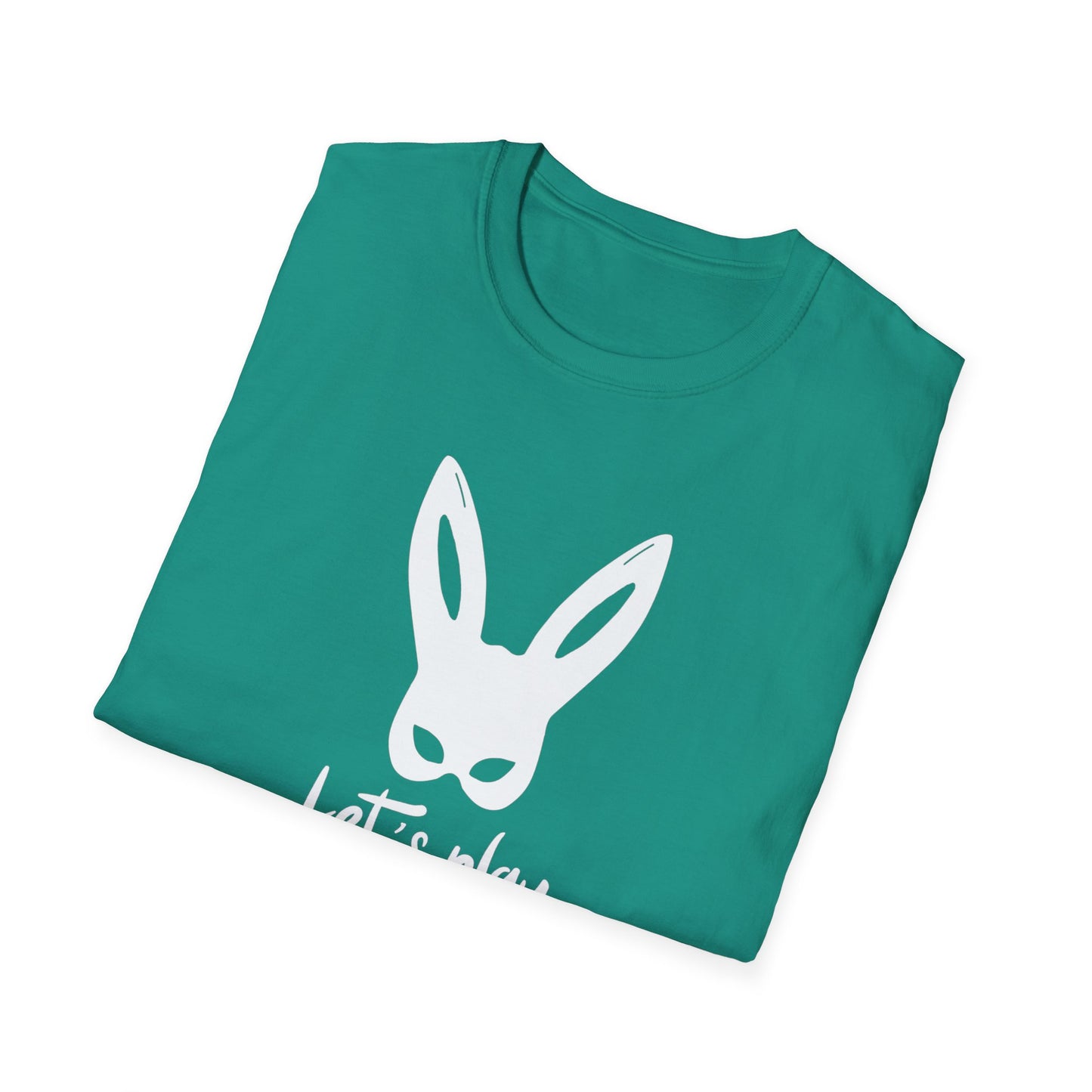 Lets Play Bunny Graphic T-Shirt for Adult Playtime, Perfect gift for your Partner