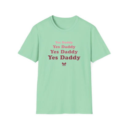 Yes Daddy Adult Princess Graphic T-Shirt. Perfect Gift for your Princess Partner, Submissive T-shirt