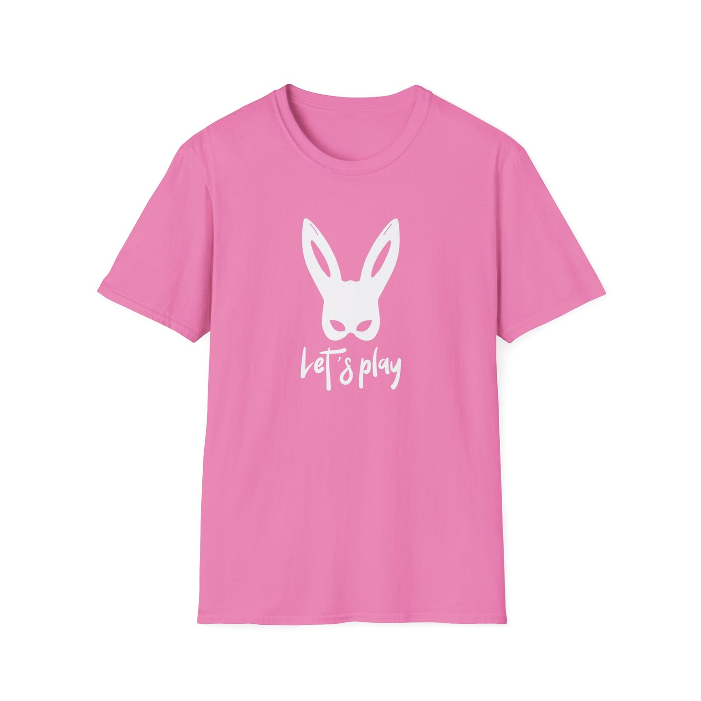 Lets Play Bunny Graphic T-Shirt for Adult Playtime, Perfect gift for your Partner