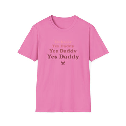 Yes Daddy Adult Princess Graphic T-Shirt. Perfect Gift for your Princess Partner, Submissive T-shirt