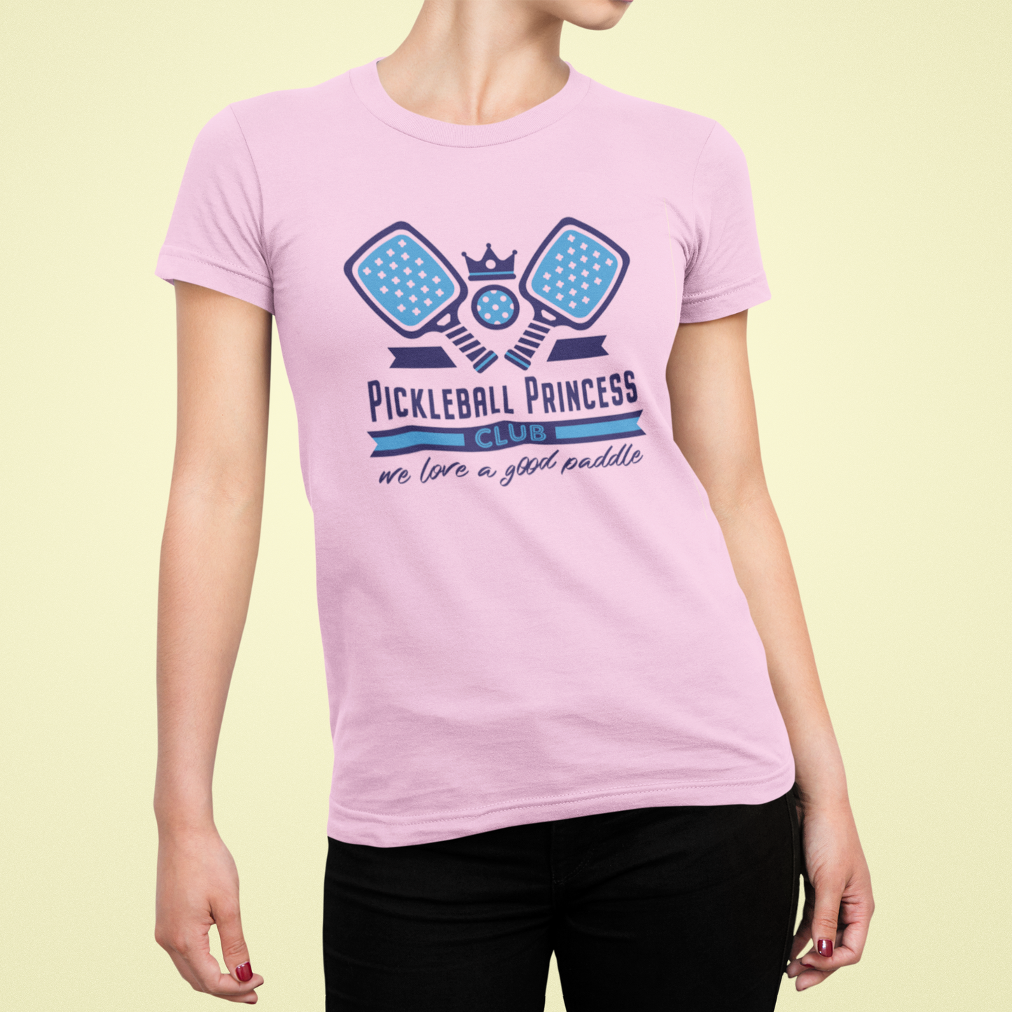 Pickleball Princess Adult T-Shirt for Grownups. Spicy Pickleball Athletic Shirt