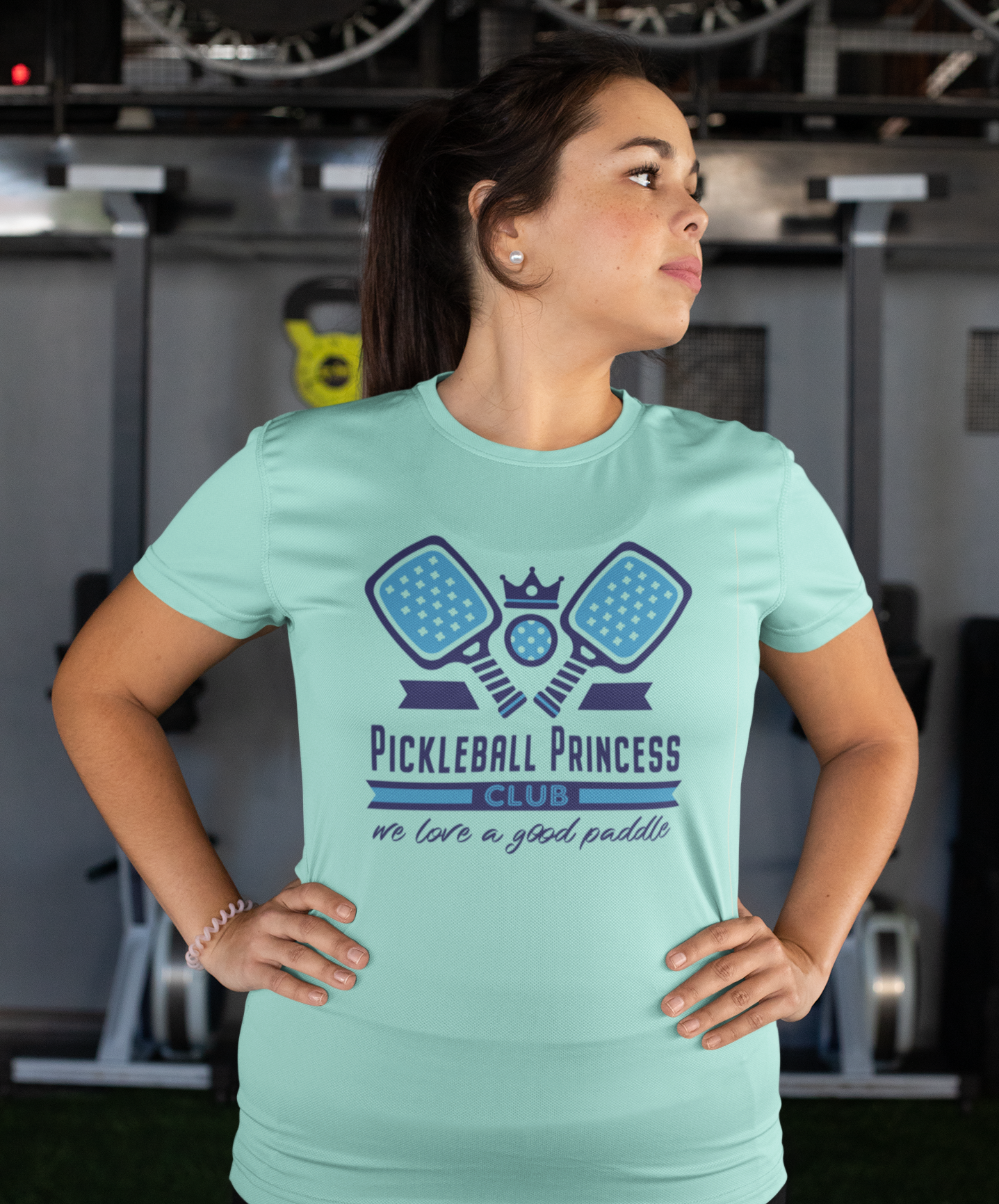 Pickleball Princess Adult T-Shirt for Grownups. Spicy Pickleball Athletic Shirt