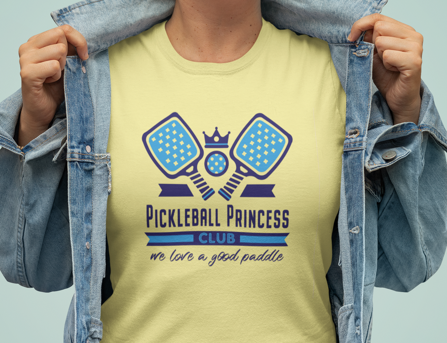 Pickleball Princess Adult T-Shirt for Grownups. Spicy Pickleball Athletic Shirt
