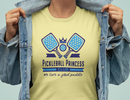 Pickleball Princess Adult T-Shirt for Grownups. Spicy Pickleball Athletic Shirt