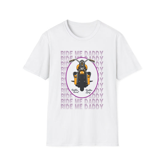 Ride Me Daddy Motorcycle Princess Adult T-Shirt. Spicy Motorcycle T-Shirt