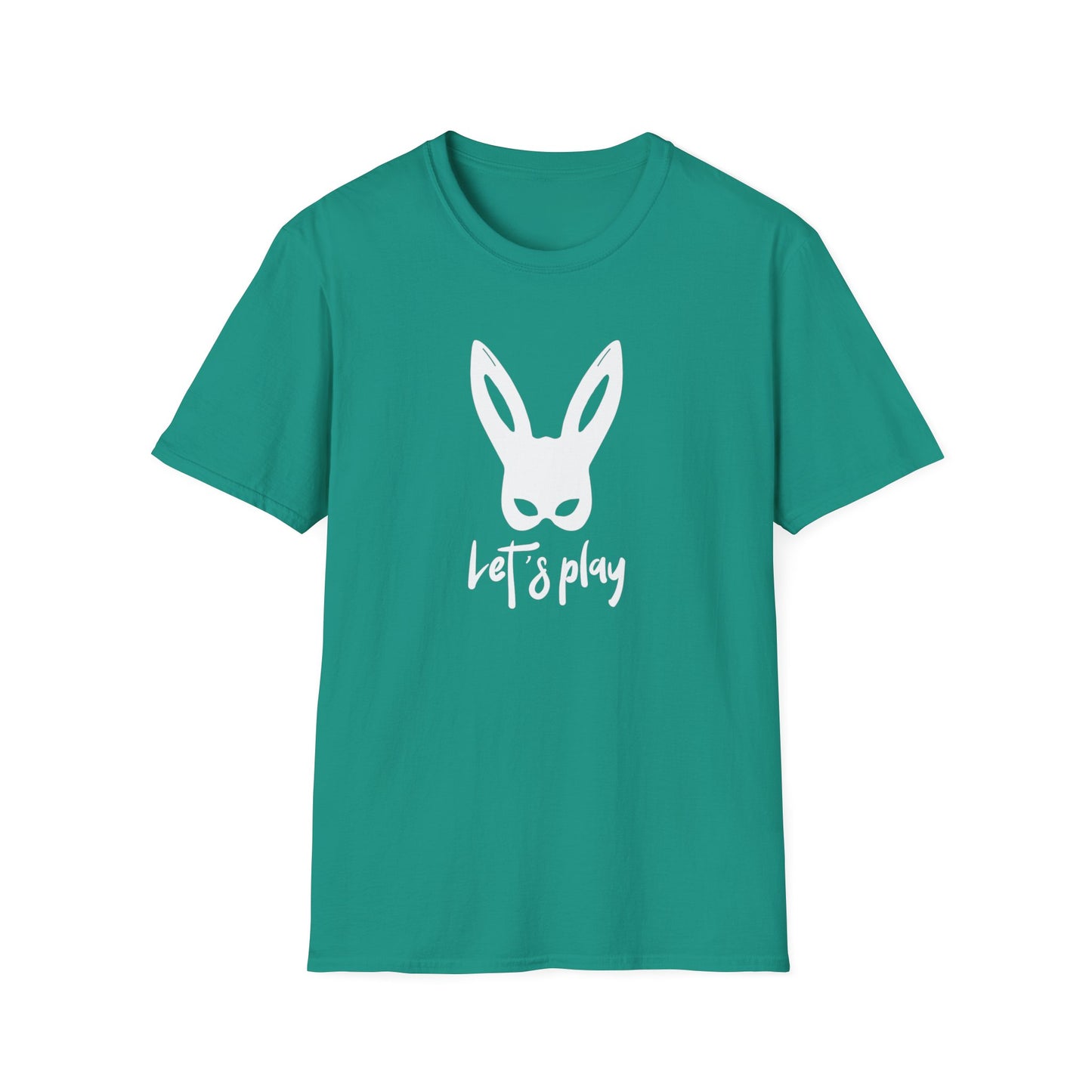 Lets Play Bunny Graphic T-Shirt for Adult Playtime, Perfect gift for your Partner