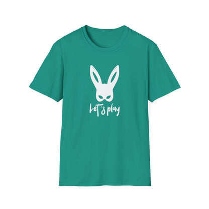 Lets Play Bunny Graphic T-Shirt for Adult Playtime, Perfect gift for your Partner