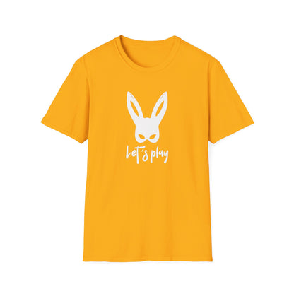 Lets Play Bunny Graphic T-Shirt for Adult Playtime, Perfect gift for your Partner