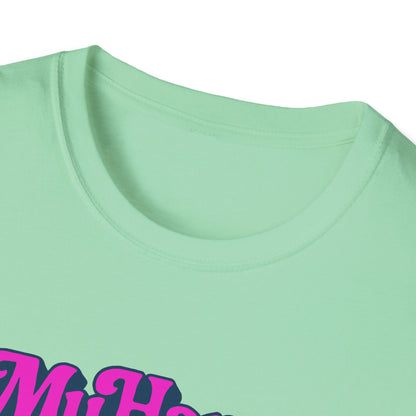 My Happy Place is On My Knees Adult T-Shirt. Perfect for Submissive Kink Playtime.