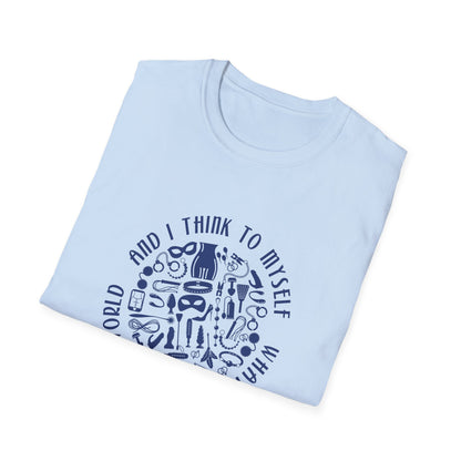 What a Wonderful World Adult Toys BDSM T-Shirt for Grownup Playtime. Perfect Gift for your BDSM Kink Parter