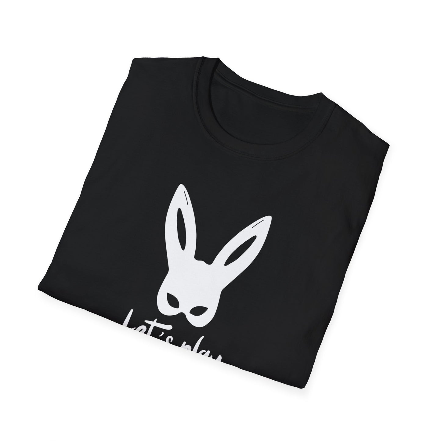 Lets Play Bunny Graphic T-Shirt for Adult Playtime, Perfect gift for your Partner