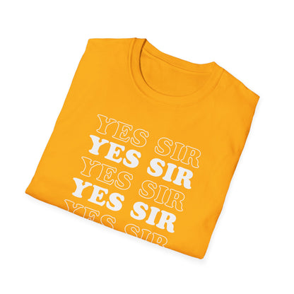 Yes Sir Adult Princess T-Shirt. Perfect Gift for your Princess Submissive Kink Partner