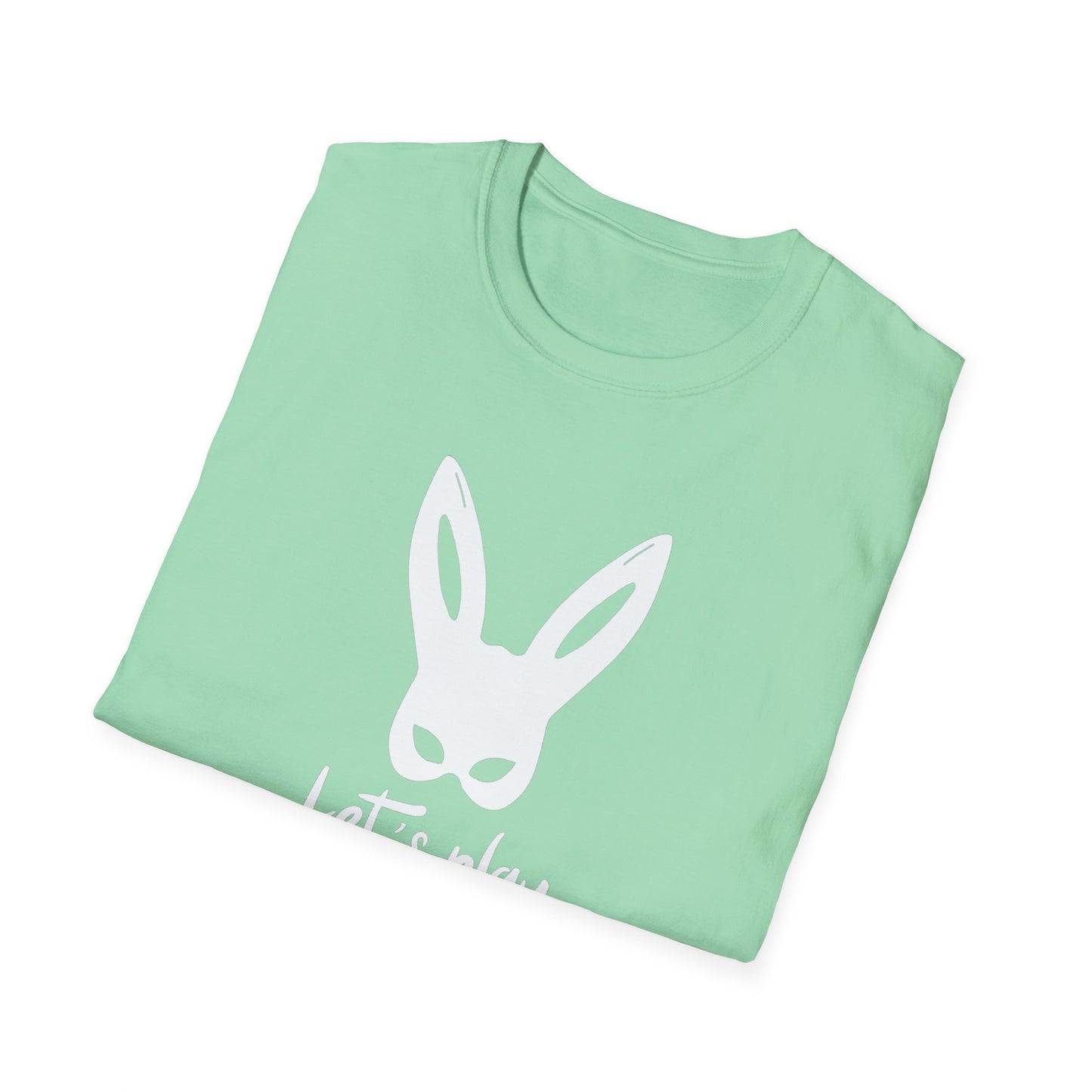 Lets Play Bunny Graphic T-Shirt for Adult Playtime, Perfect gift for your Partner